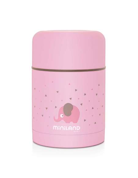 Termo para Sólidos Miniland Baby Silky Food Thermos (600 ml.) rosa