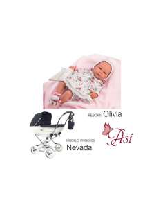 Pack Oferta Reborn Olivia + Coche Princess JR Nevada ARRUE