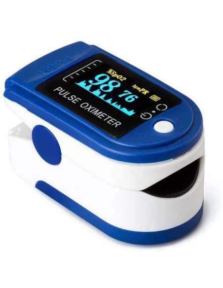 Oxímetro dedo, Pulsioximetro de dedo portátil para mediciones de pulso (PR) y saturación de oxígeno (SpO2)