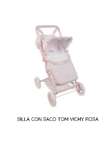 SILLA CON SACO TOM VICHY ROSA 75640
